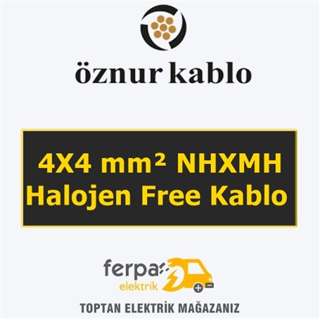 Öznur 4X4 mm² Nhxmh  Halojen Free Kablo