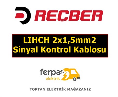 Reçber  LIHCH 2x1,5mm2 Sinyal Kontrol Kablosu