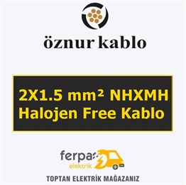 Öznur 2X1.5 mm² Nhxmh Halojen Free Kablo
