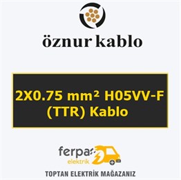 Öznur 2X0.75 mm² Ttr (Fvv-N) Kablo