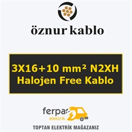 Öznur 3X16+10 mm² N2Xh Halojen Free Kablo