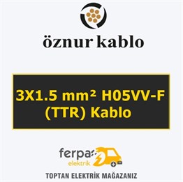 Öznur 3X1.5 mm² Ttr (Fvv-N) Kablo